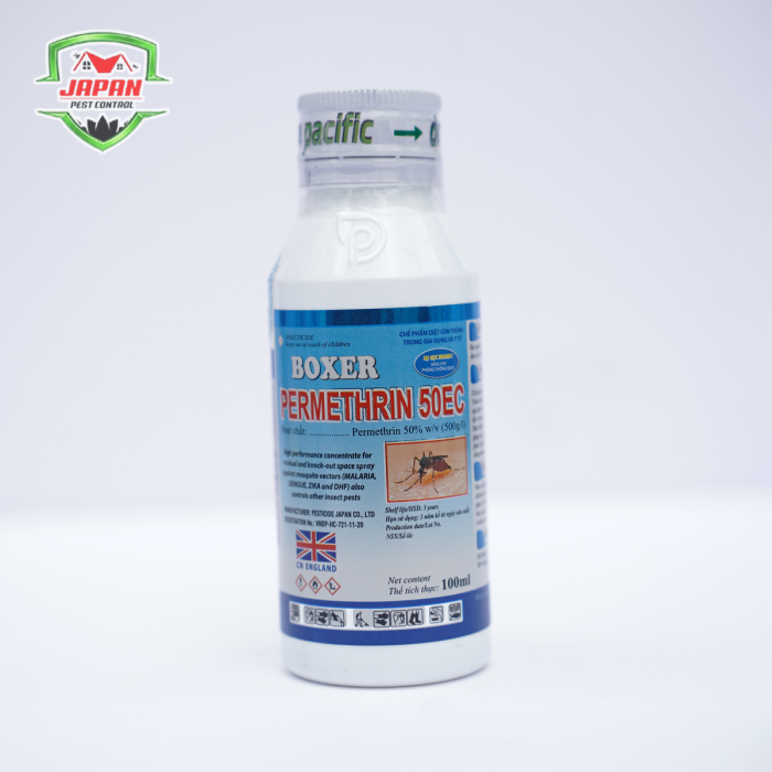 THUỐC MUỖI Y TẾ CAO CẤP BOXER PERMERTHRIN 50EC 100ML