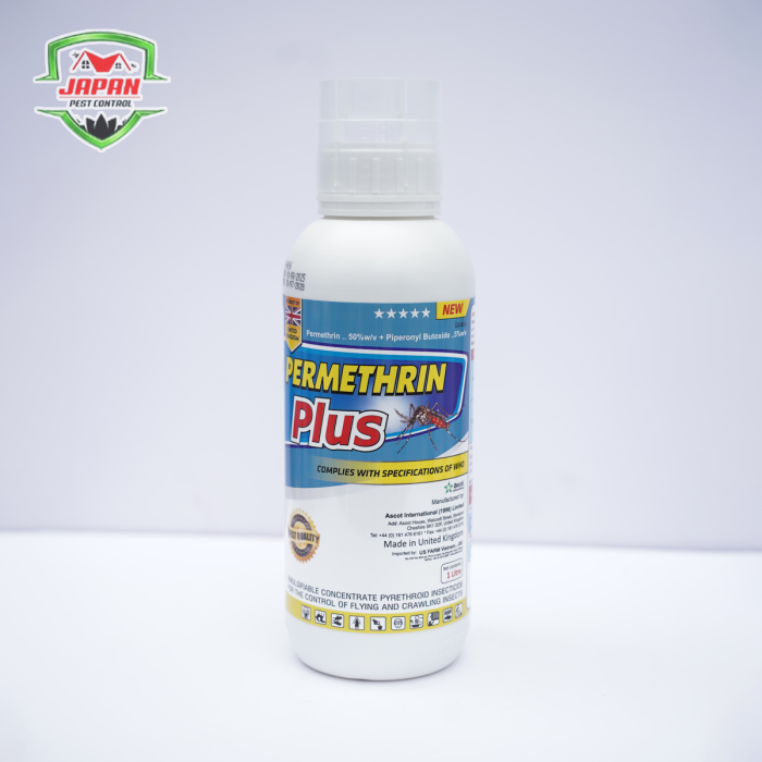 THUỐC MUỖI Y TẾ CAO CẤP PERMERTHRIN PLUS 1 Lít