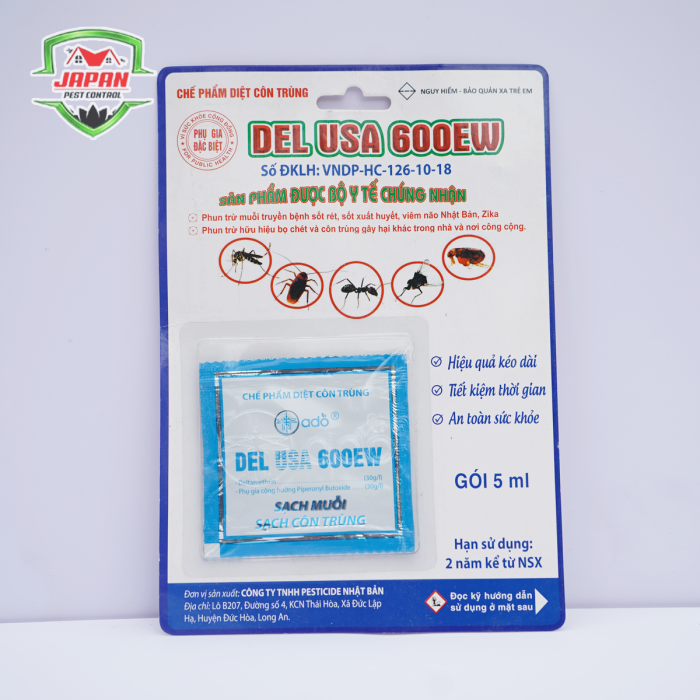 THUỐC DIỆT KIẾN, GIÁN, MUỖI CAO CẤP DEL USA 600 EW